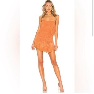 NBD sunrise fringe dress